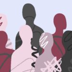 Silhouettes de plusieurs personnes de couleurs différentes ayant toutes une différence
